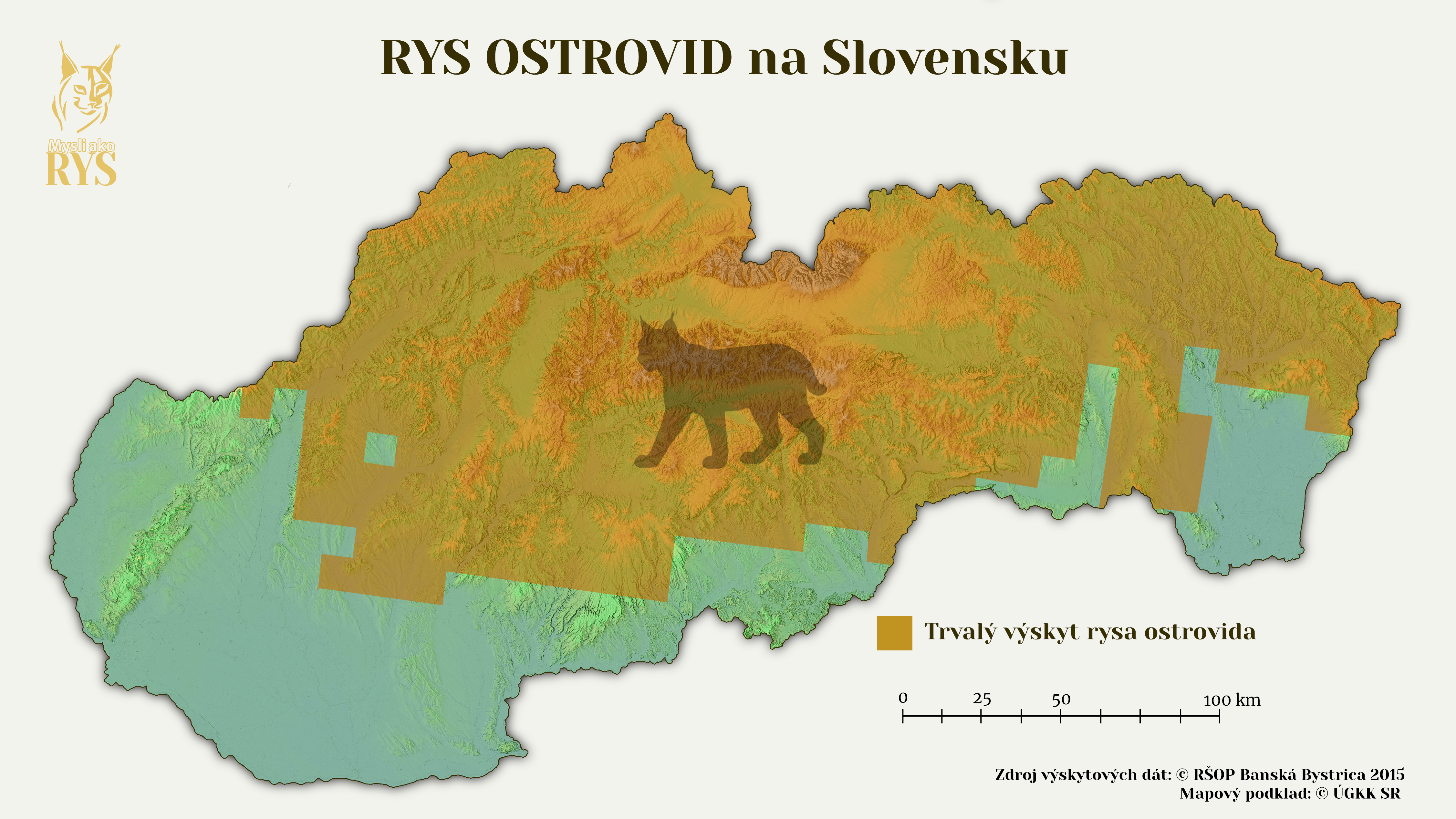 Vyskyt rysa ostrovida na Slovensku